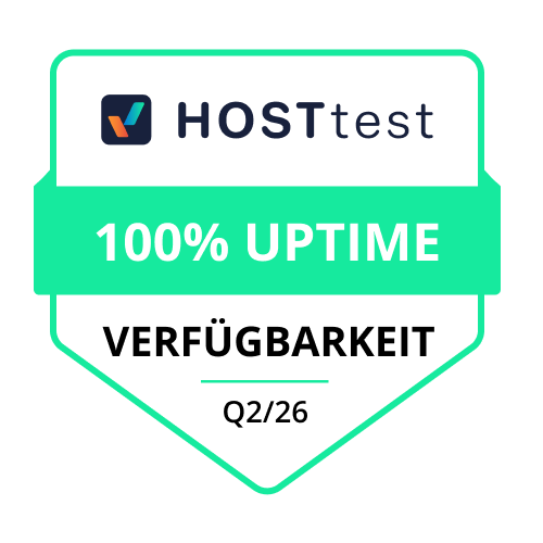 Hosttest Qualitätssiegel Q2 2026
